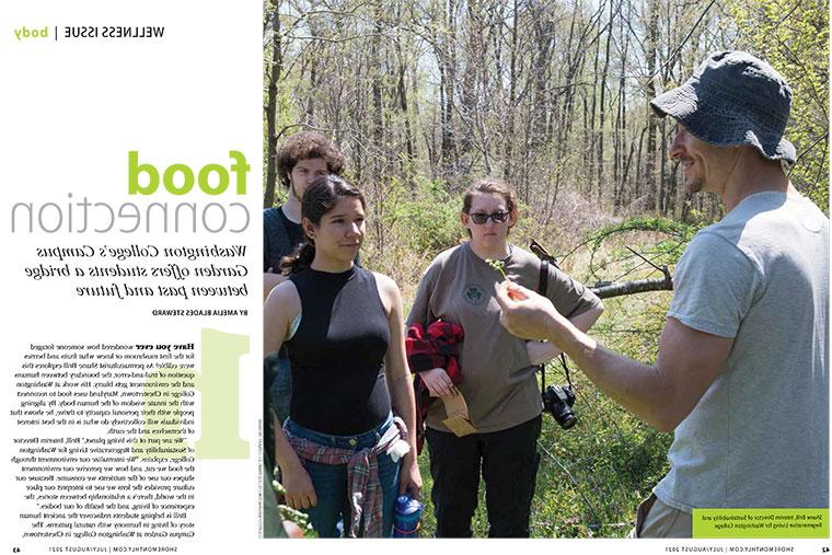 Shore Monthly article about the campus garden